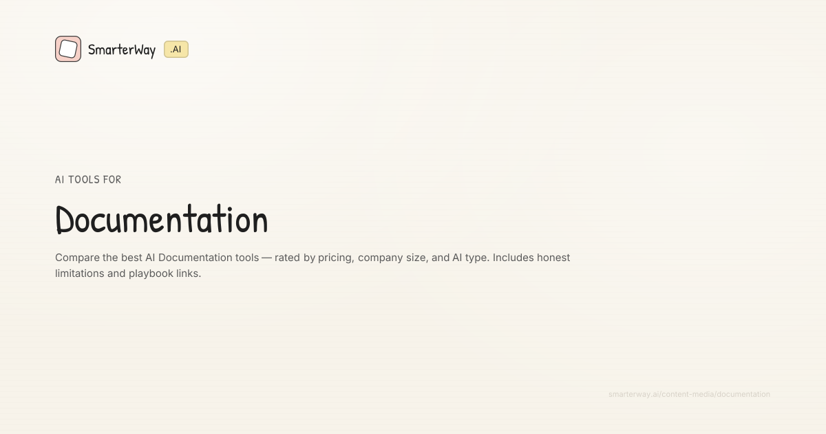 AI tools for Documentation | SmarterWay.AI