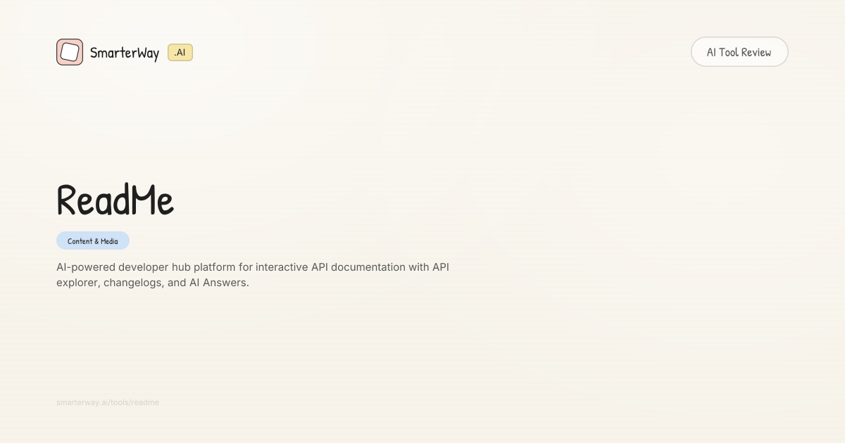 ReadMe Review: Content & Media AI Tool | SmarterWay.AI
